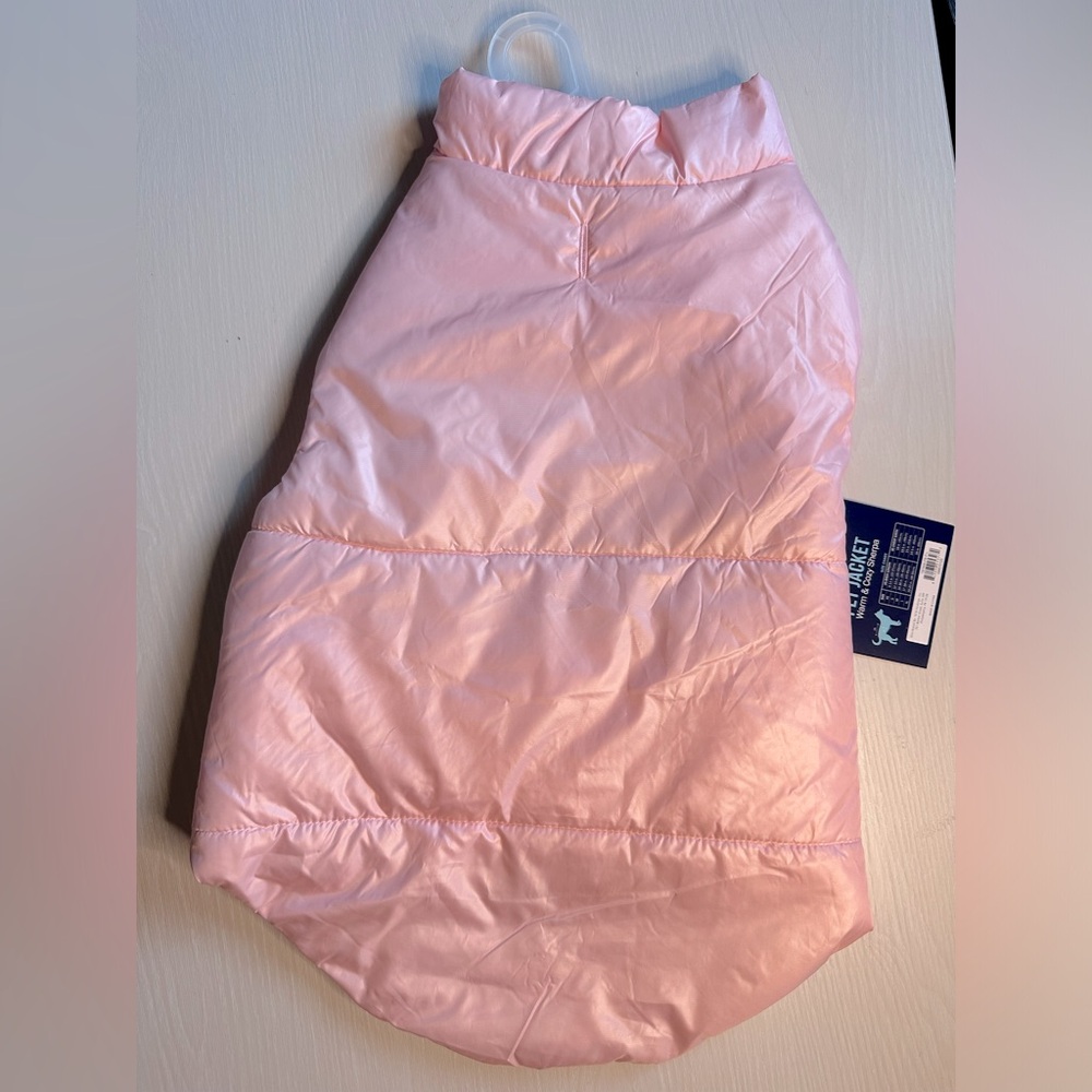 Pink puff pet jacket